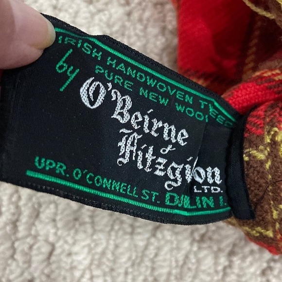 New Vintage Wool Scarf Irish Handwoven in Ireland - Picture 2 of 3